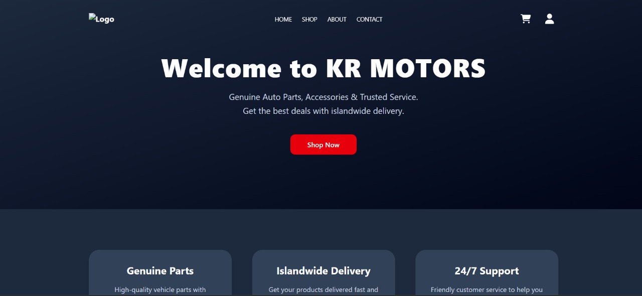 Vehicle Parts Website